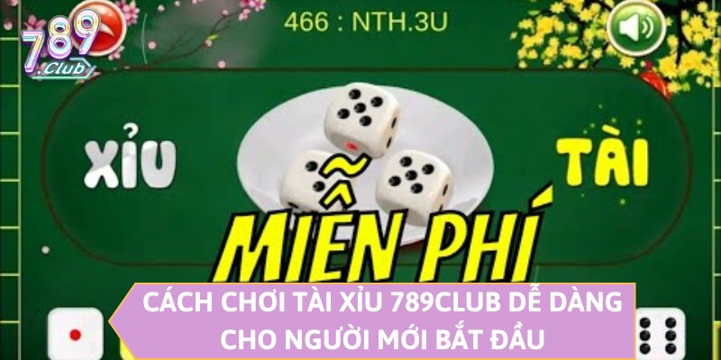 Cách chơi Tài Xỉu 789CLUB dễ dàng cho người mới bắt đầu